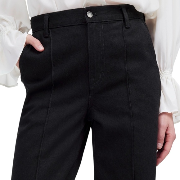 Madewell Superwide-Leg Trouser Jeans in Black Rinse Wash - Picture 6 of 12